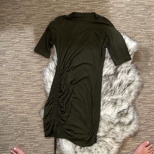 Green Dress with Tie on thigh